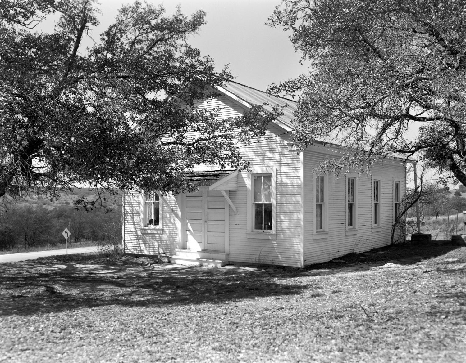 Lindendale School House — historic photograph of an early Lindale-area school