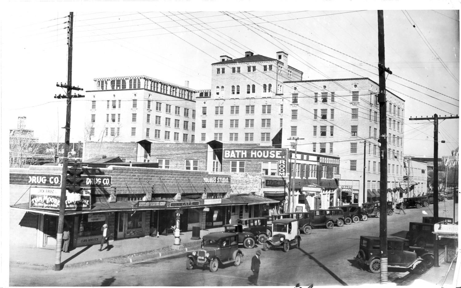 Tyler street scene, circa 1927 — pedestrian-era downtown